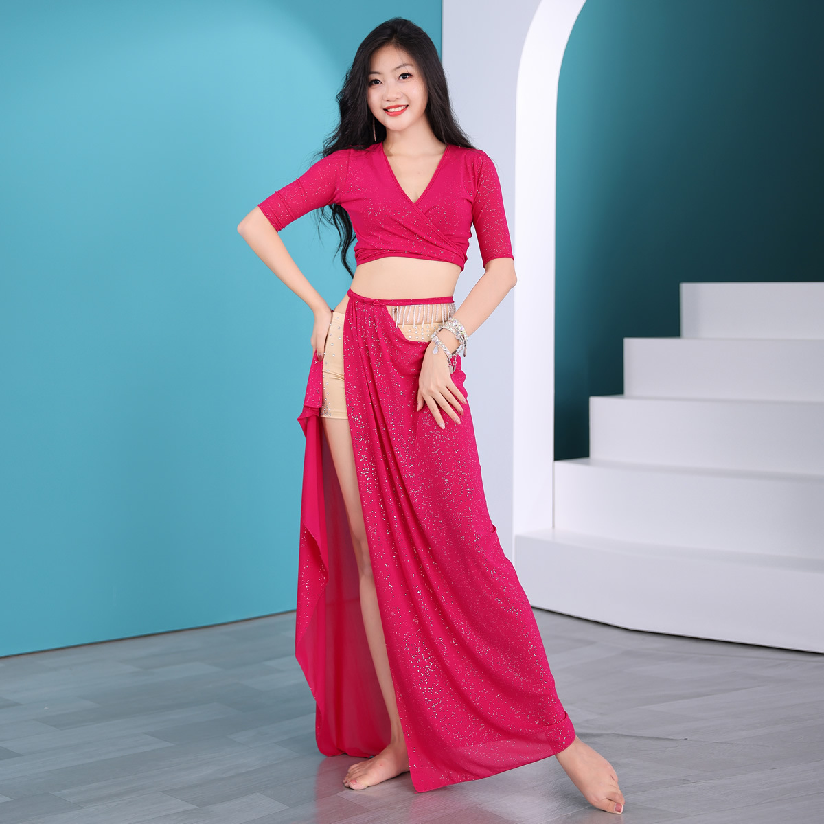 belly dance clothes tops and long skirt 2723112